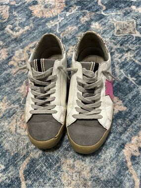 ShuShop kids Casual Sneakers with Pink Star Accent